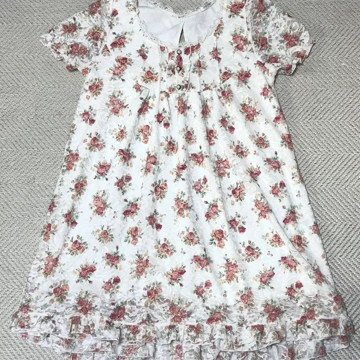 [BUNJANG] COLZA Floral Short Sleeve Dress / 빈티지 히메갸루 히메카지 콜자 반팔 원피스 리즈리사 엑시즈팜 stc
