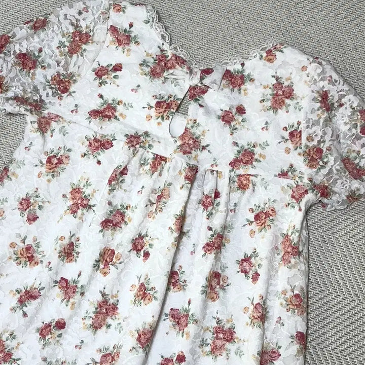 [BUNJANG] COLZA Floral Short Sleeve Dress / 빈티지 히메갸루 히메카지 콜자 반팔 원피스 리즈리사 엑시즈팜 stc