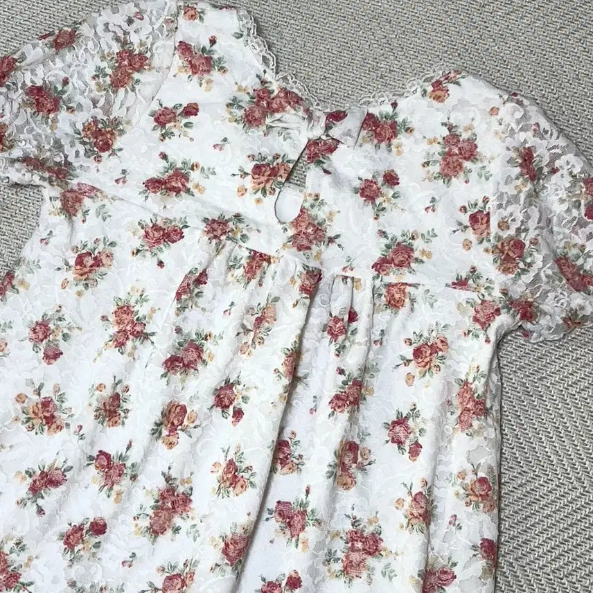 [BUNJANG] COLZA Floral Short Sleeve Dress / 빈티지 히메갸루 히메카지 콜자 반팔 원피스 리즈리사 엑시즈팜 stc