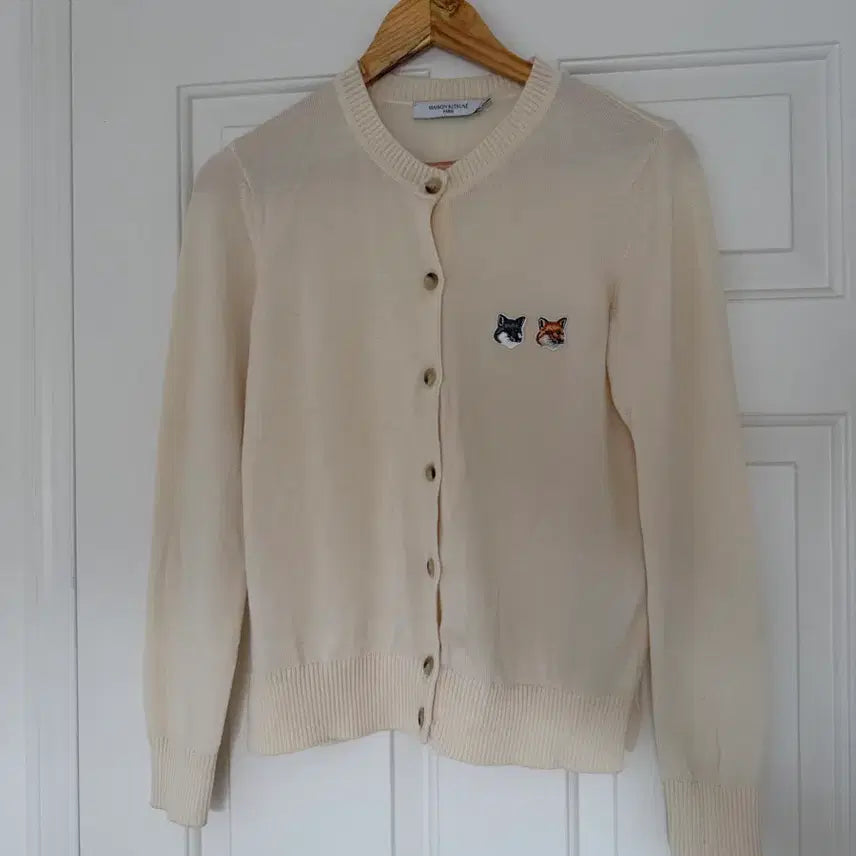 [SOLD OUT] 메종키츠네 가디건 더블폭스 아이보리 S 사이즈