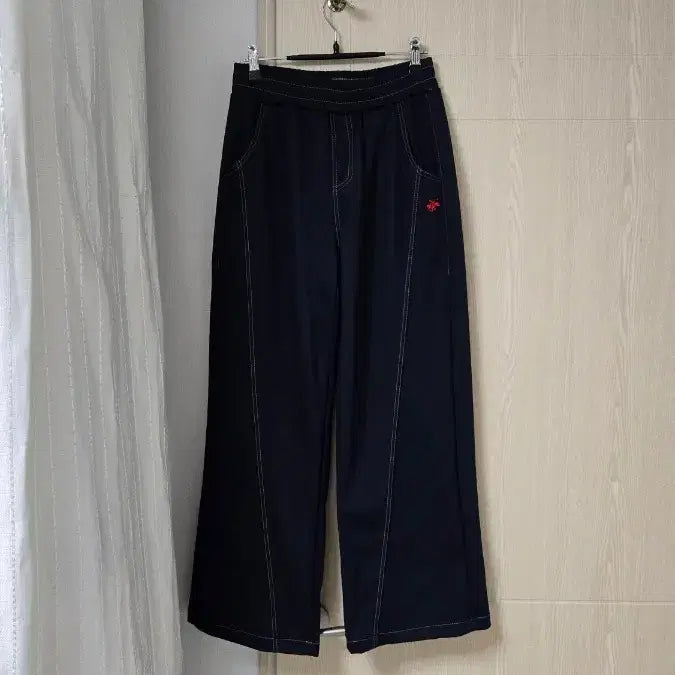 [SOLD OUT] 비버리힐스 폴로 클럽 밴딩 와이드 팬츠 M (구매9만)