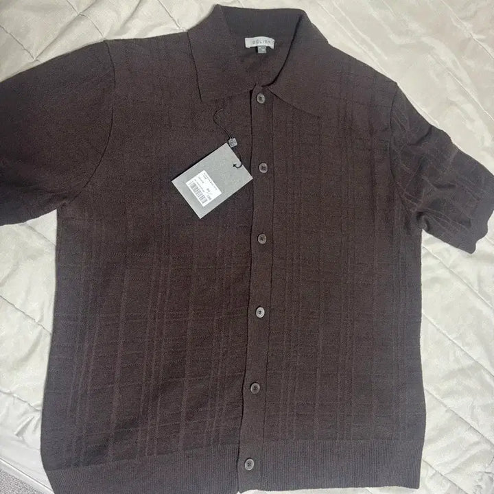 [BUNJANG] Vellie Shadow Check Cardigan Brown / 벨리에 쉐도우체크 가디건 브라운 100L/04사이즈
