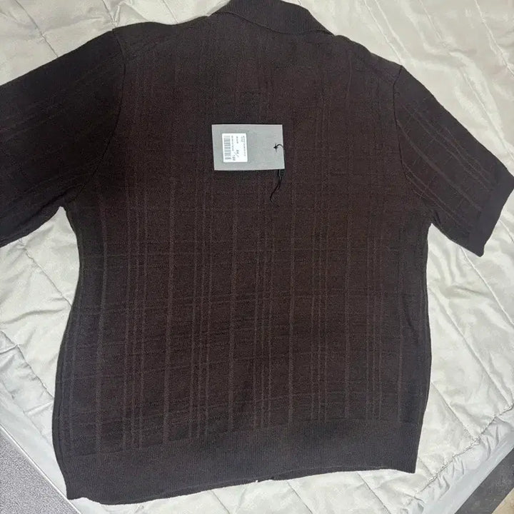 [BUNJANG] Vellie Shadow Check Cardigan Brown / 벨리에 쉐도우체크 가디건 브라운 100L/04사이즈