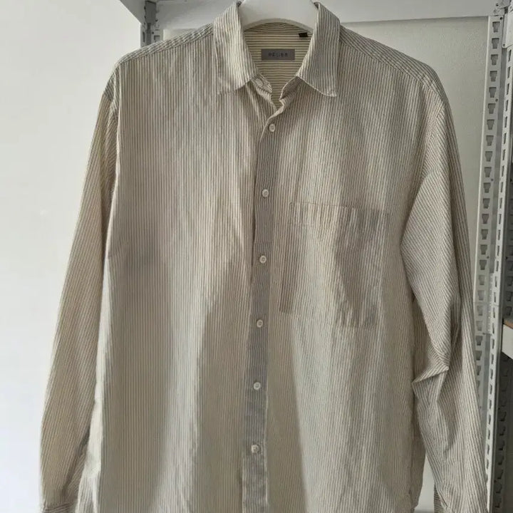 [BUNJANG] Bellerie Striped Shirt 105 Size / 벨리에 스트라이프 셔츠 105사이즈 판매