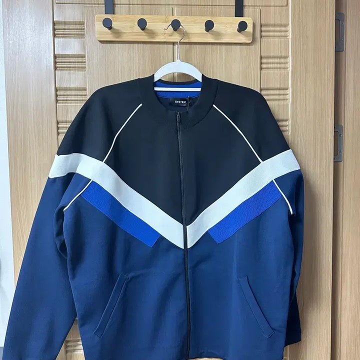 [SOLD OUT] 시스템옴므 배색 남성 블루종 스타일 자켓