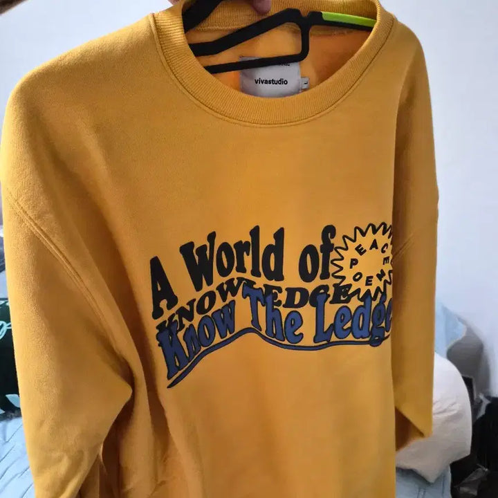 [BUNJANG] Vivastudio Mustard Sweatshirt L / 무신사 비바스튜디오 머스타드 맨투맨 L