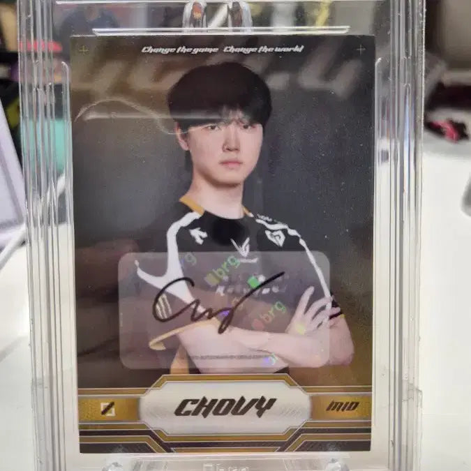 [BUNJANG] Gen.G Chovy Autograph Card GEM MT 10 / 2025 젠지 오피셜 쵸비 오토 brg10 등급 카드