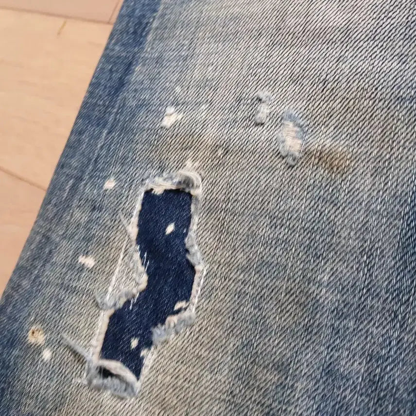 [BUNJANG] Dsquared2 Brother Vintage Patch Slim Denim Pants / 32 / 디스퀘어드 이태리/  브라더 빈티지패치 슬림데님 / 토소-48