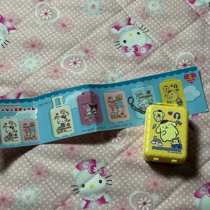 [BUNJANG] Sanrio Pompompurin Carrier Charm Keychain / 산리오 폼폼푸린 캐리어 참 키링