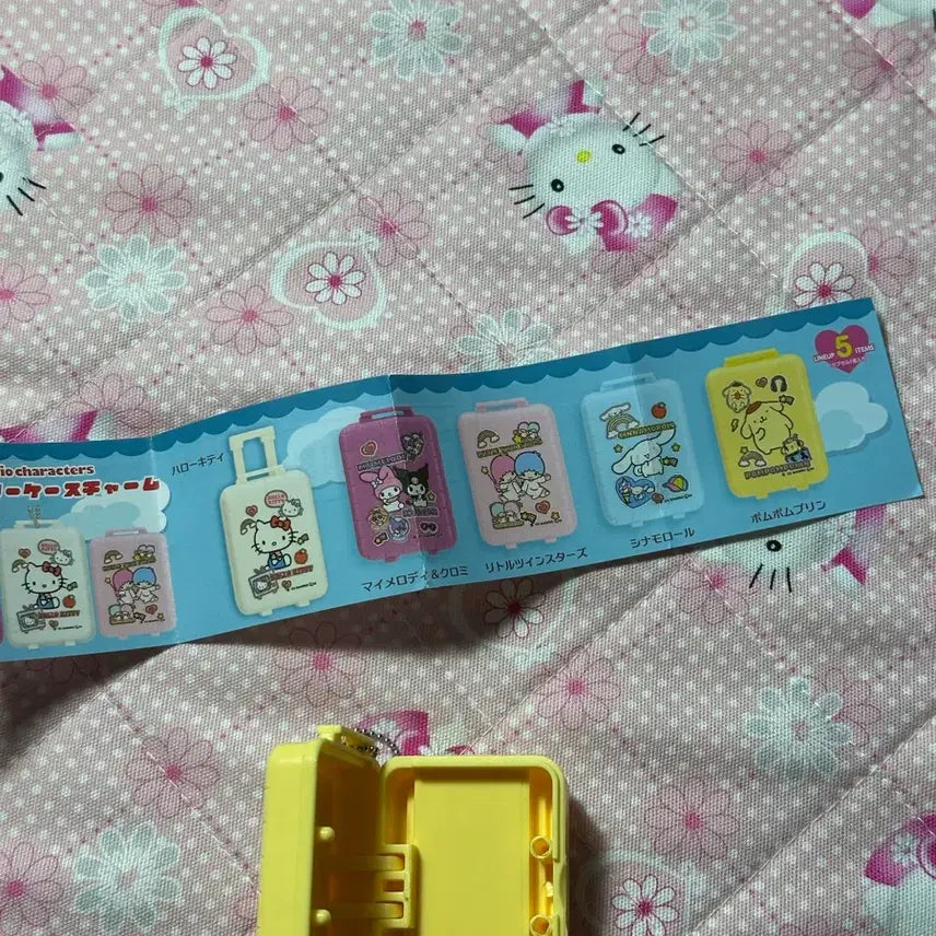 [BUNJANG] Sanrio Pompompurin Carrier Charm Keychain / 산리오 폼폼푸린 캐리어 참 키링
