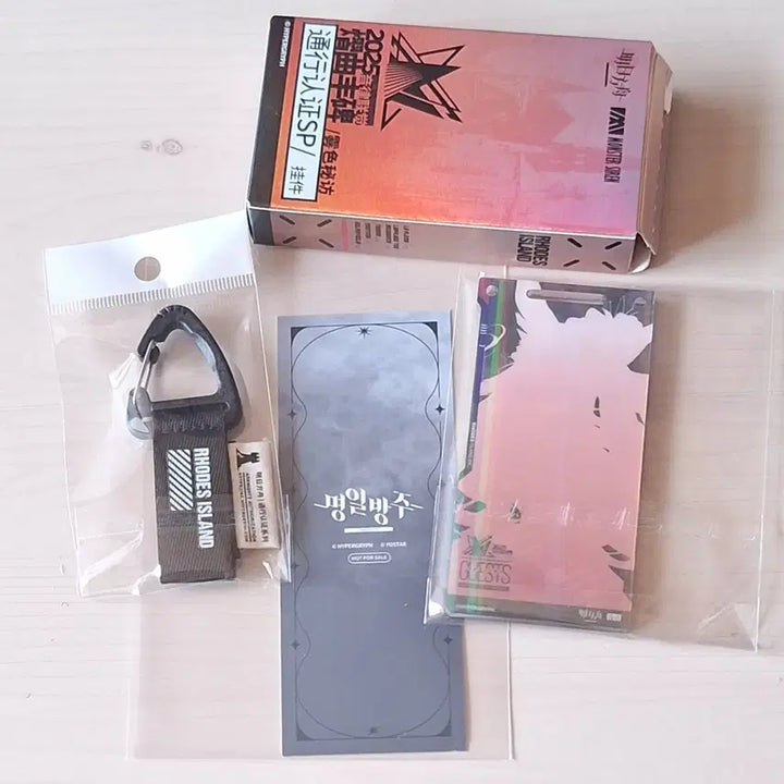 [BUNJANG] Arknights 2025 Concert Folia Acrylic Pass &amp; Bookmark Bundle / 명일방주 2025 음악회 불피스 폴리아 아크릴 통행증 명방 지류 책갈피