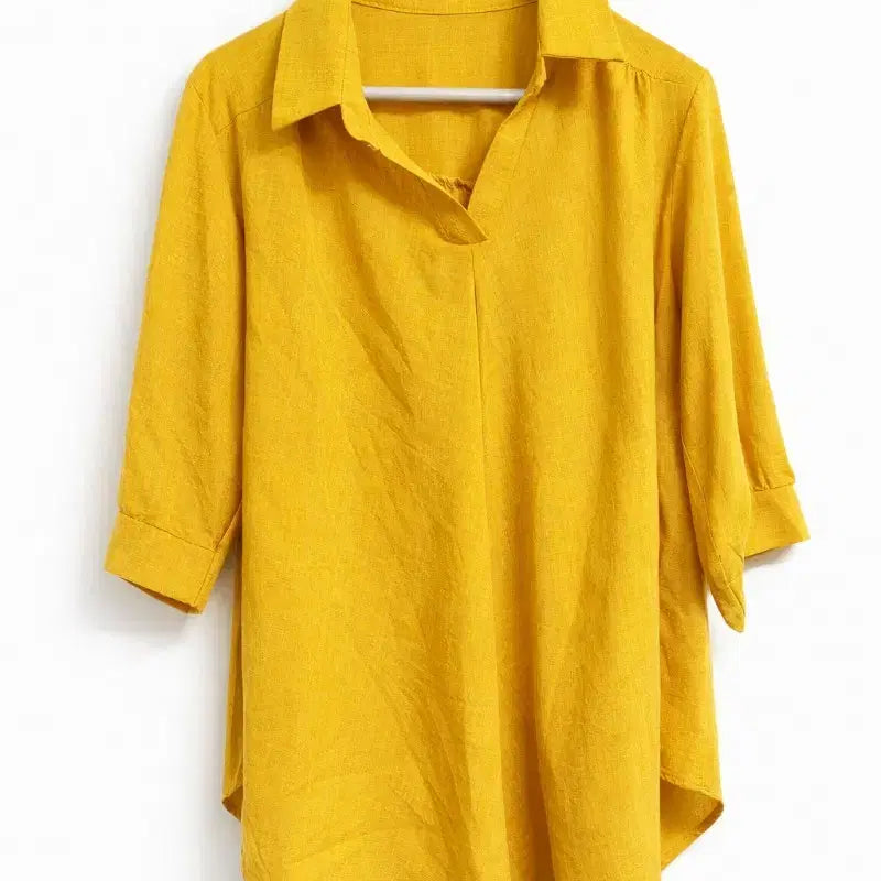 [SOLD OUT] 머스타드 7부 소매 셔츠 블라우스