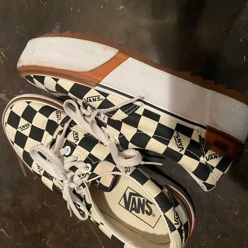 [BUNJANG] Vans Stacked Era Checkerboard Sneakers / 반스 스텍트에라 운동화