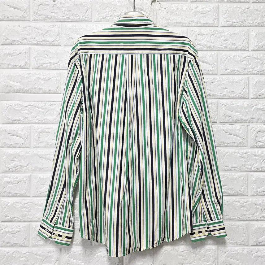 [BUNJANG] Beanpole Striped Shirt / M 빈폴 스트라이프 셔츠 남방 C697