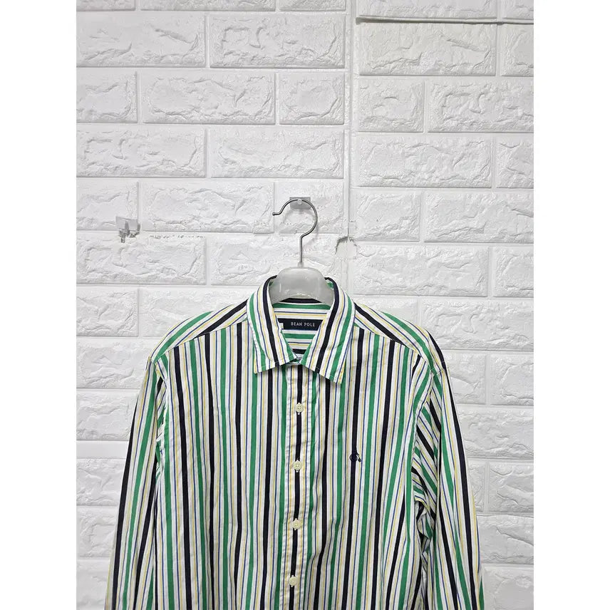 [BUNJANG] Beanpole Striped Shirt / M 빈폴 스트라이프 셔츠 남방 C697
