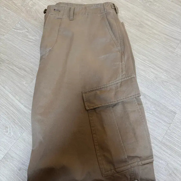 [BUNJANG] Unionblue M65 Wide Cargo Pants Beige / 유니온블루 M65 와이드 카고팬츠 베이지