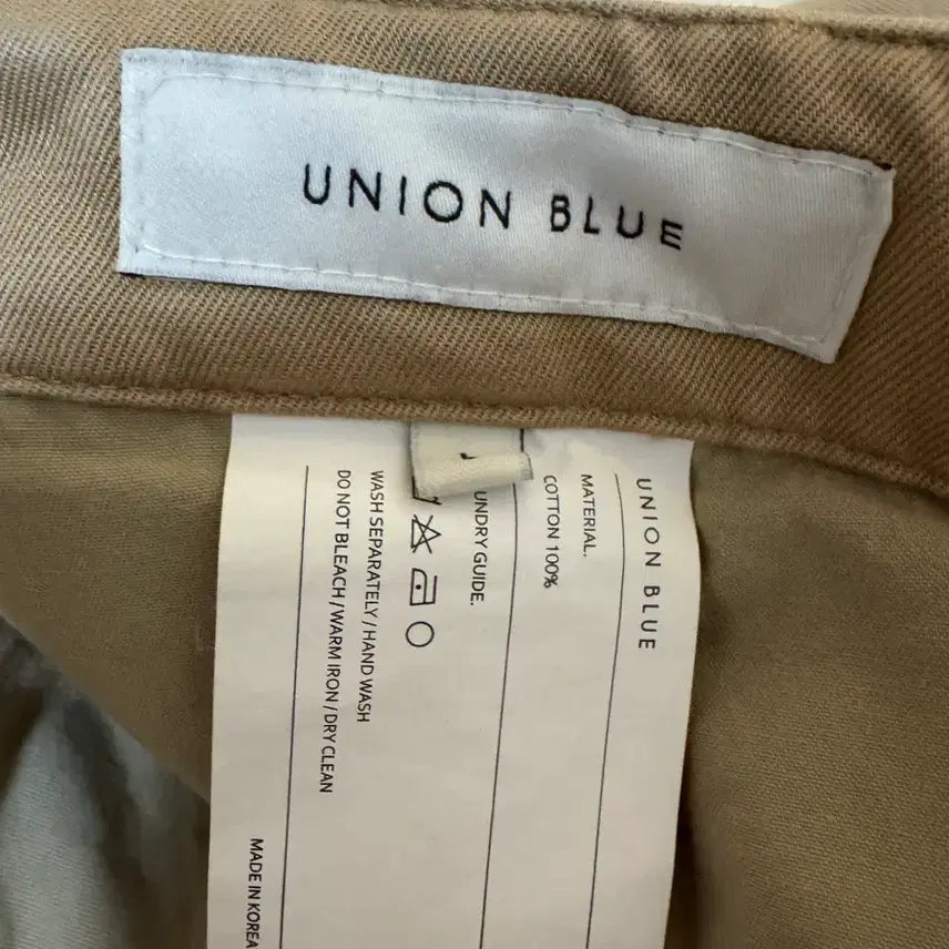 [BUNJANG] Unionblue M65 Wide Cargo Pants Beige / 유니온블루 M65 와이드 카고팬츠 베이지