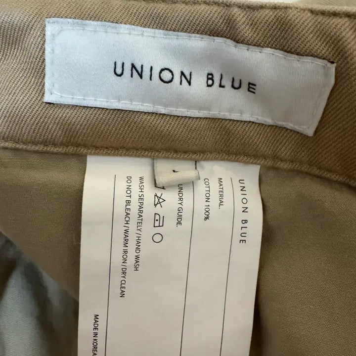 [BUNJANG] Unionblue M65 Wide Cargo Pants Beige / 유니온블루 M65 와이드 카고팬츠 베이지