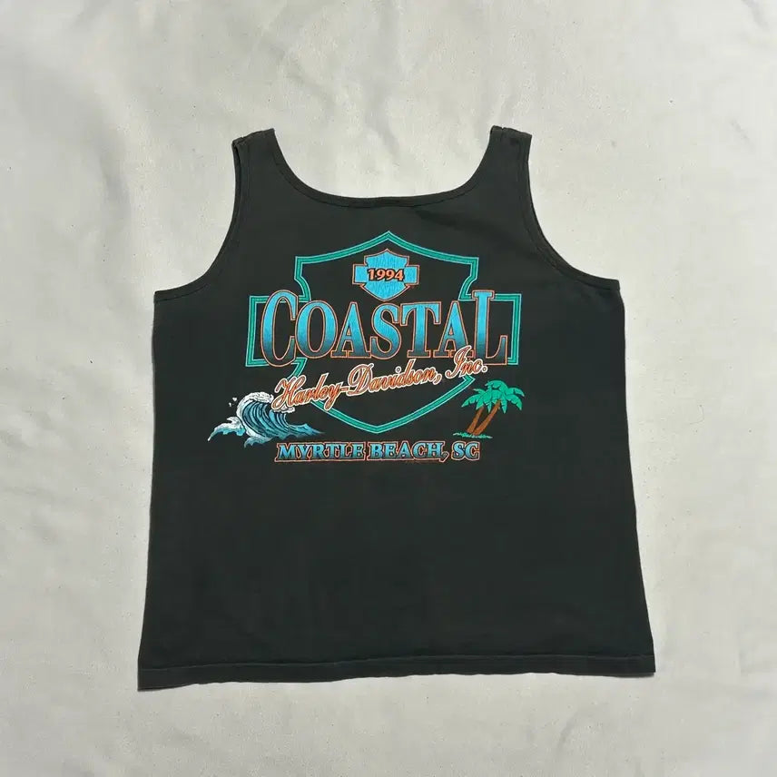 [BUNJANG] Harley Davidson Wolf Print Tank Top / L 할리데이비슨 늑대 프린팅 나시