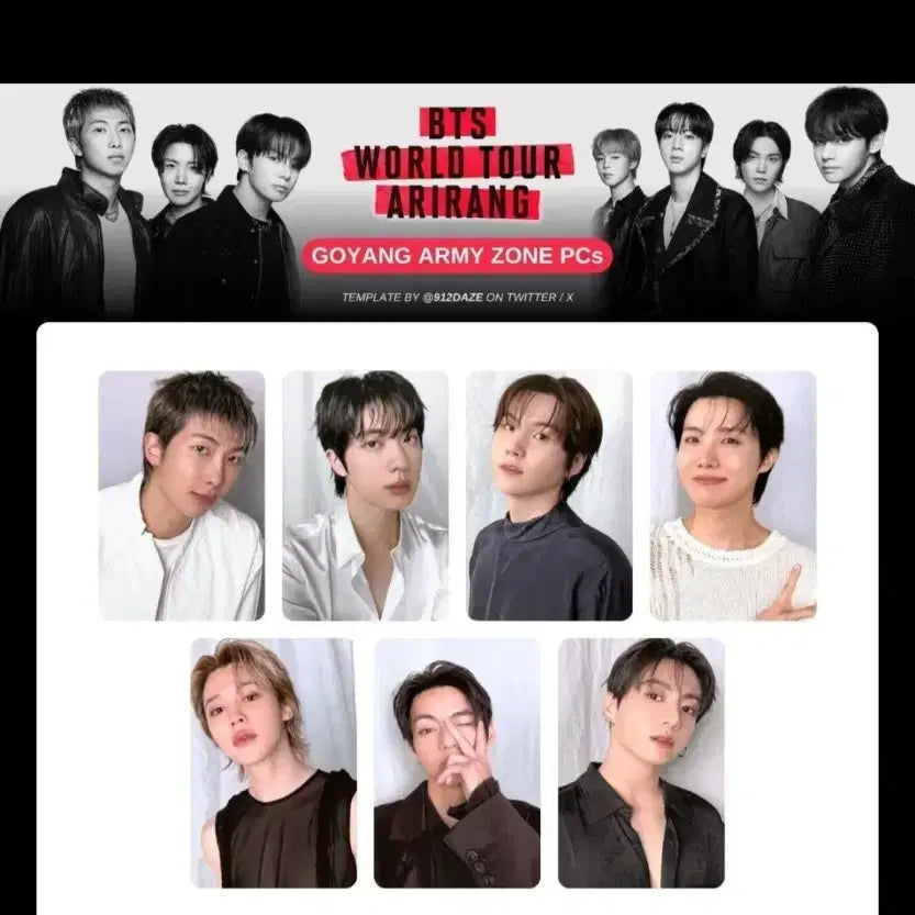 [BUNJANG] BTS ARMY ZONE Photocard / BTS 고양콘 아미존포카