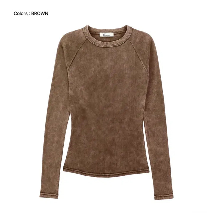 [SOLD OUT] 워싱 코튼 브라운 티