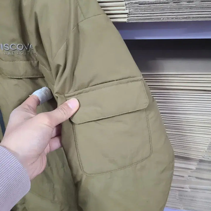 [BUNJANG] Discovery Expedition Men's Duck Down Padded Jacket (Khaki Brown) / 디스커버리 남성 오리털 패딩 남95 카키브라운