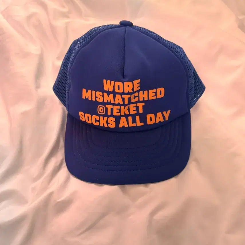 [BUNJANG] Teket Trucker Cap - Blue / Teket 트러커캡 블루
