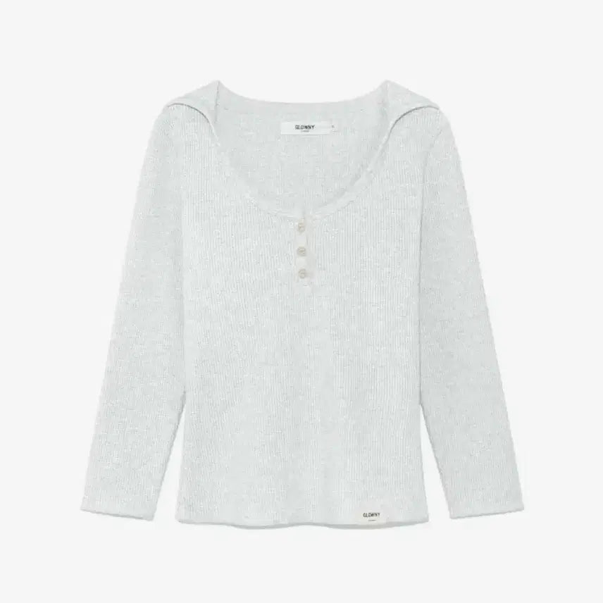 [BUNJANG] Glony 3/4 G Waffle Button Fly Tee / 글로니 3/4 G WAFFLE BUTTON FLY TEE