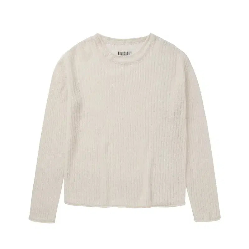 [BUNJANG] DEINET Sheer Knit Top - Ivory / 새상품 다이닛 DEINET SHEER KNIT TOP IN IVORY