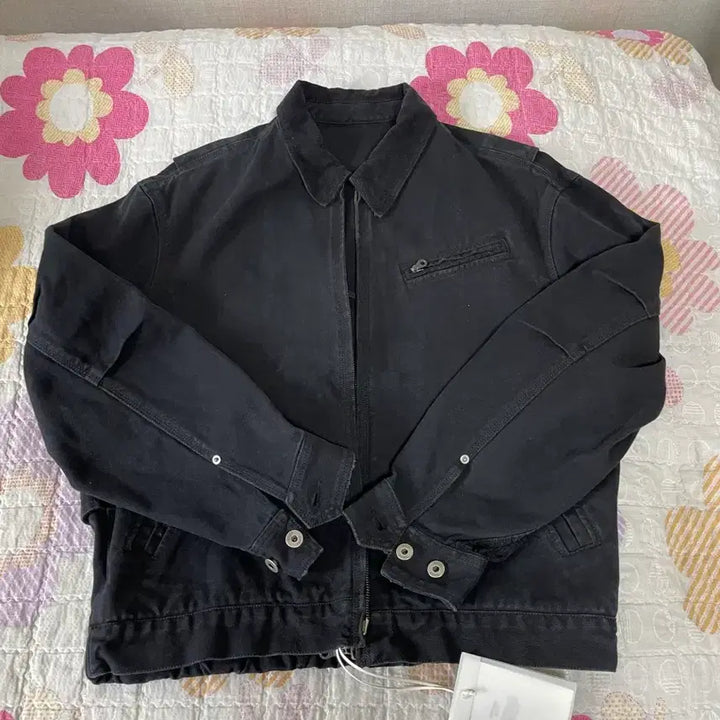 [BUNJANG] Cour Washed Black Denim Work Jacket / (L) 쿠어 워시드 블랙 데미지 워크 자켓