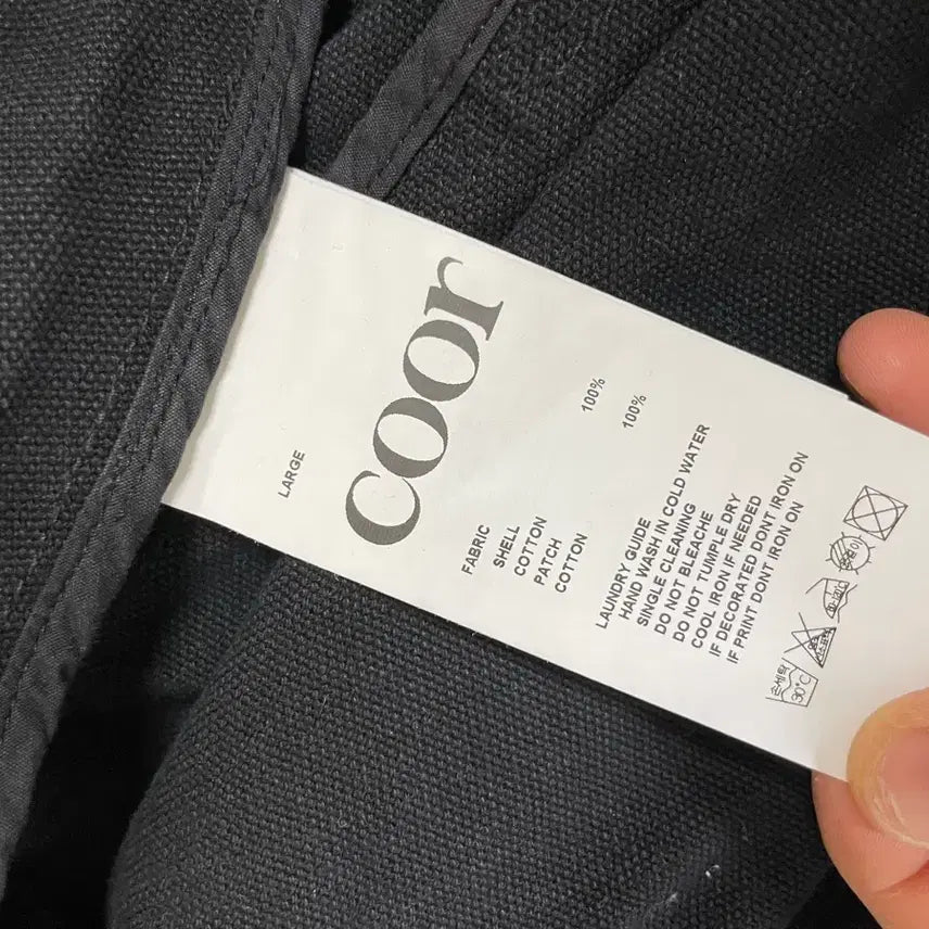 [BUNJANG] Cour Washed Black Denim Work Jacket / (L) 쿠어 워시드 블랙 데미지 워크 자켓