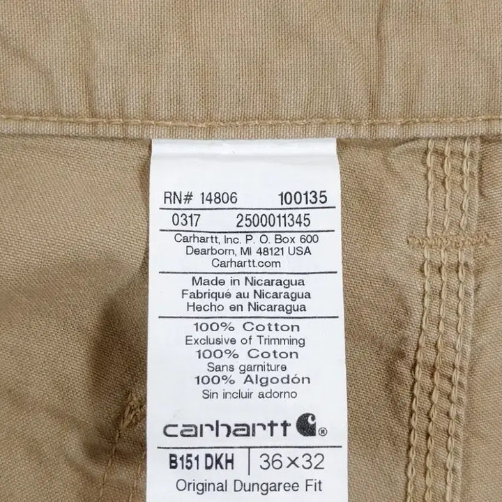 [BUNJANG] Carhartt B151 Carpenter Work Pants / 칼하트 B151 카펜터 워크팬츠 36인치 W36 L32