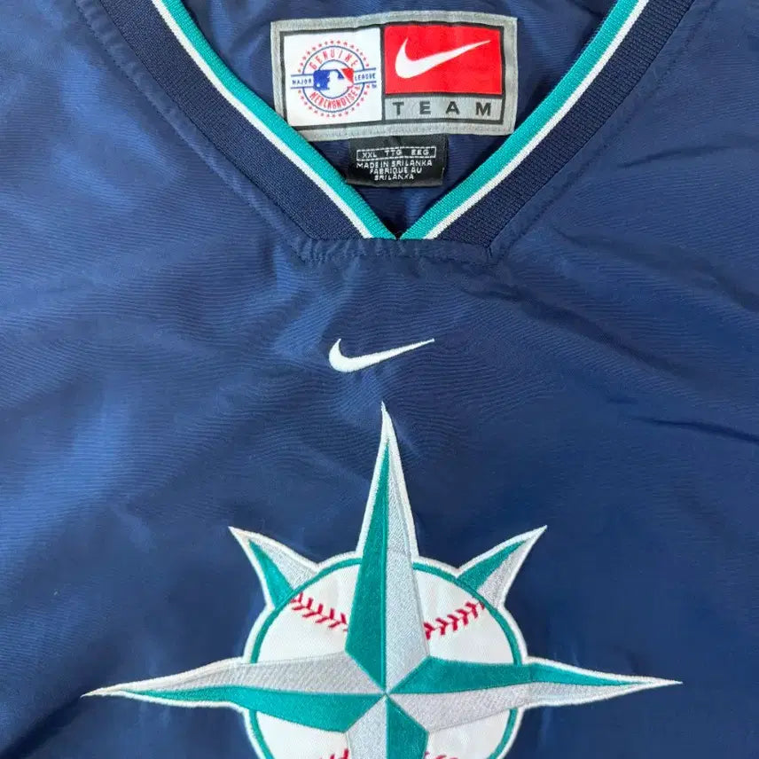 [BUNJANG] Nike Seattle Mariners Warm-up Jacket / 나이키 시에틀 매리너스 웜업 져지 바람막이