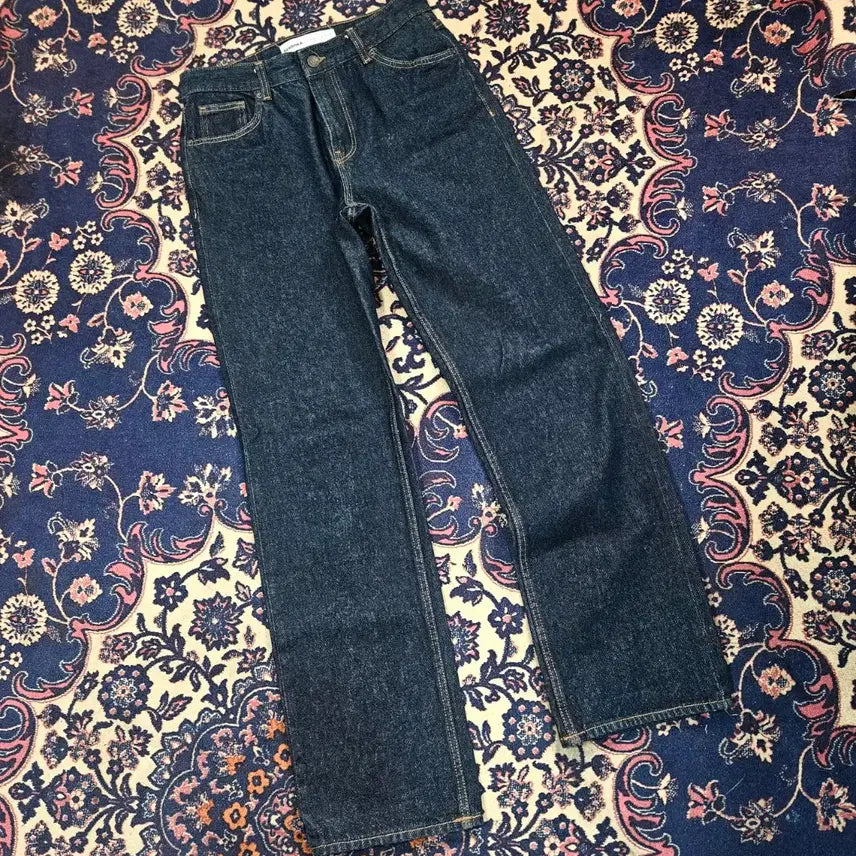[BUNJANG] BERSHKA Slim Straight Raw Denim Jeans / 버쉬카(BERSHKA) 슬림 스트레이트 생지 데님 28size
