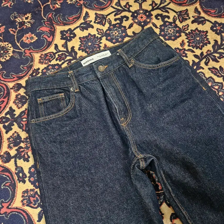 [BUNJANG] BERSHKA Slim Straight Raw Denim Jeans / 버쉬카(BERSHKA) 슬림 스트레이트 생지 데님 28size