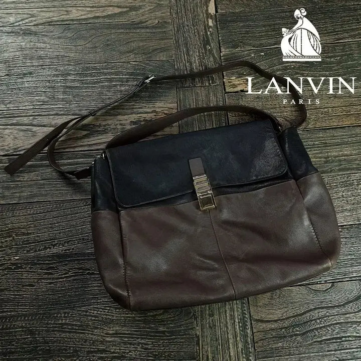 [BUNJANG] Lanvin Vintage Leather Two-Way Cross Tote Bag / 랑방 빈티지 레더 투웨이 크로스 토트백 P01603