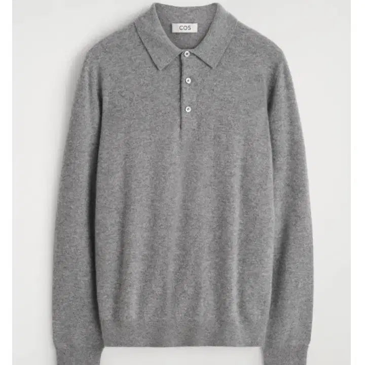 [BUNJANG] COS Cashmere Polo Shirt / COS 코스 캐시미어 폴로셔츠