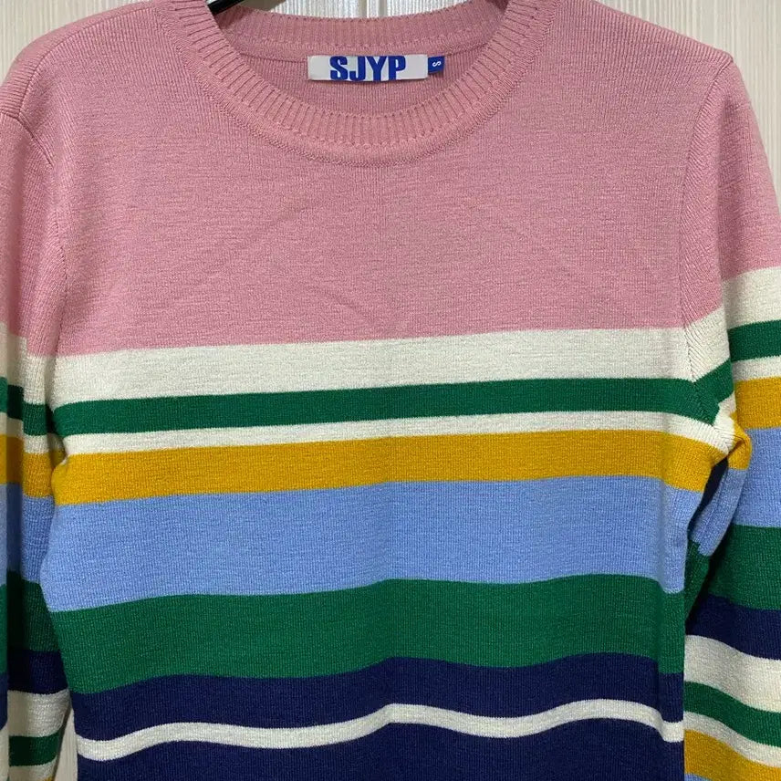 [BUNJANG] SJYP Tricolor Knit Long Dress S / SJYP 삼색 니트 롱원피스 S