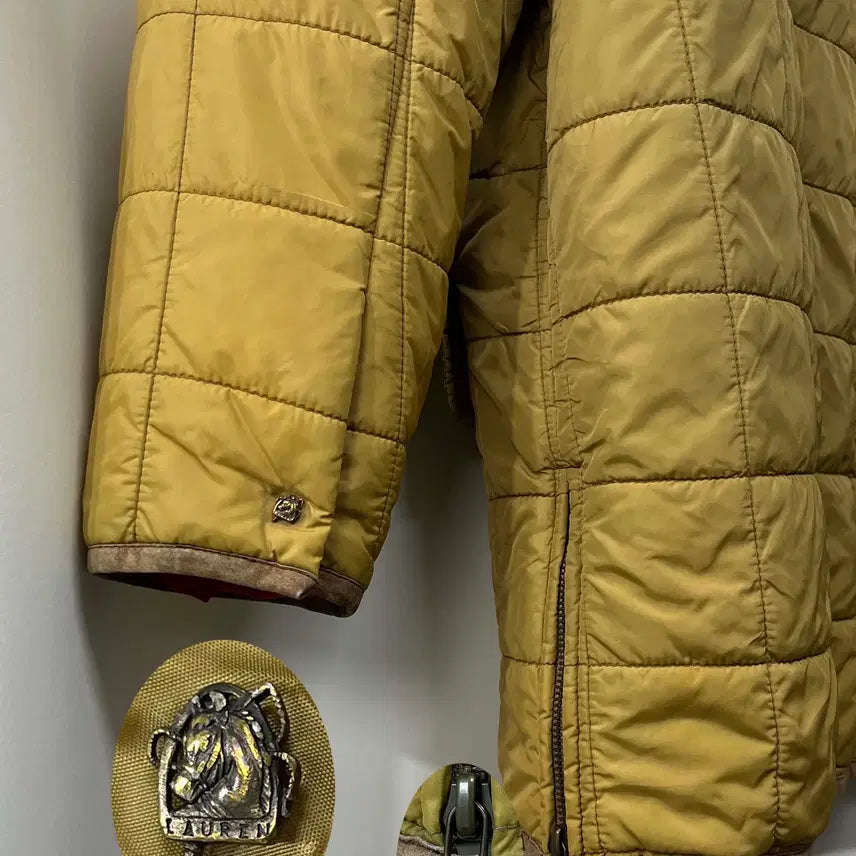 [BUNJANG] Polo Ralph Lauren Suede Plaid Quilted Hunting Jacket / 폴로 랄프로렌 스웨이드 플레이드 퀼팅 카코트 헌팅 자켓