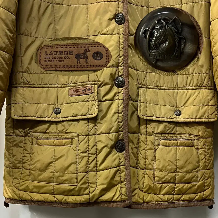 [BUNJANG] Polo Ralph Lauren Suede Plaid Quilted Hunting Jacket / 폴로 랄프로렌 스웨이드 플레이드 퀼팅 카코트 헌팅 자켓