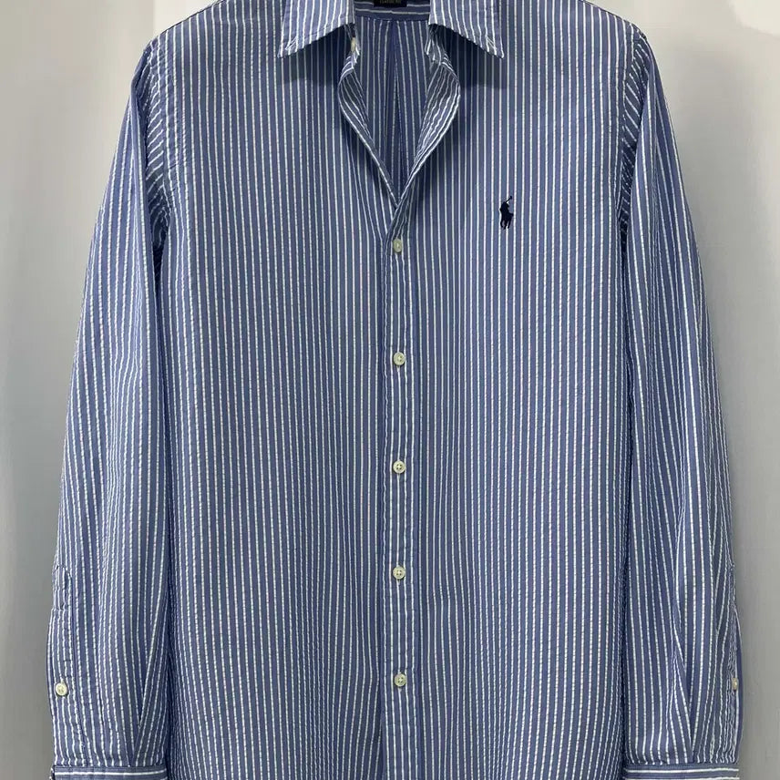 [SOLD OUT] 폴로 랄프로렌 스카이블루 시어서커 써머 버튼다운 셔츠