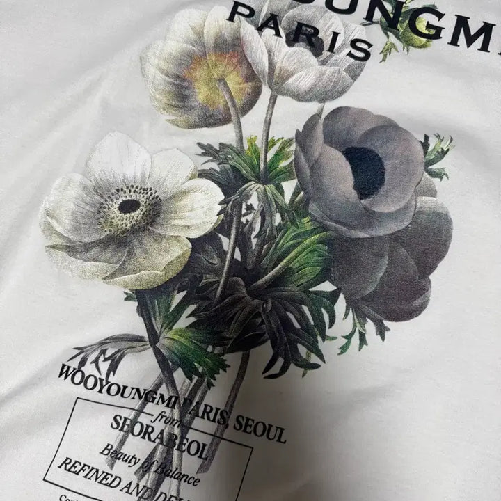 [BUNJANG] Wooyoungmi Flower Short Sleeve Shirt / [23년식/50]우영미 플라워 반팔
