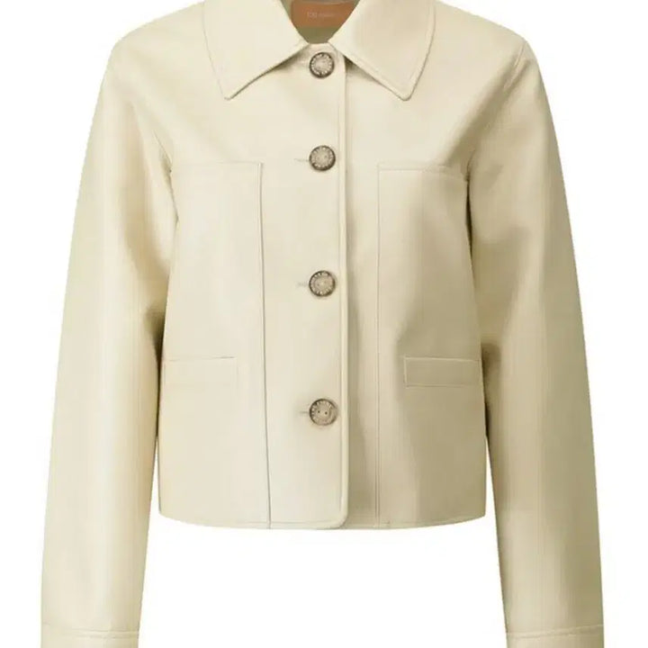 [BUNJANG] CC Collect Faux Leather Jacket / CC collect 블랙 인조 가죽 페이크레더 자켓