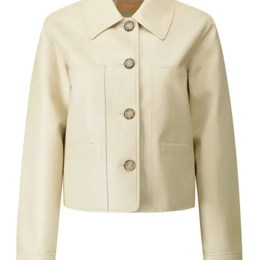 [BUNJANG] CC Collect Faux Leather Jacket / CC collect 블랙 인조 가죽 페이크레더 자켓