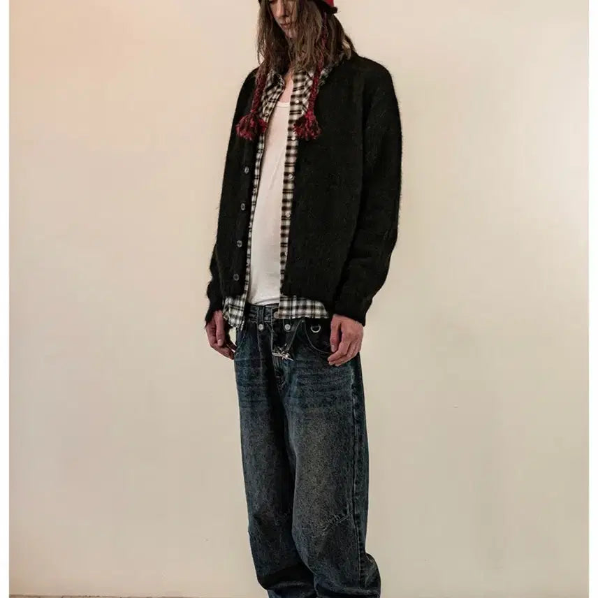 [BUNJANG] Grunge Cardigan Black / GRUNGE CARDIGAN BLACK