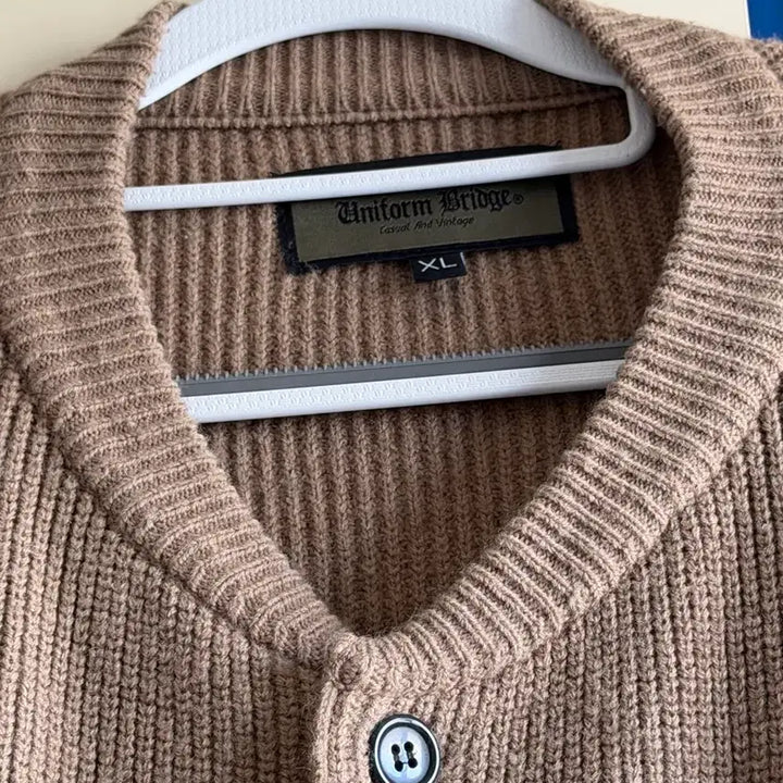 [BUNJANG] Uniform Bridge Brown Knit Cardigan XL / 유니폼브릿지 브라운 니트 가디건 XL