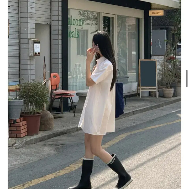 [BUNJANG] Summer Shirt Mini Dress / (새상품) 여름셔츠원피스 반팔셔츠원피스 미니원피스