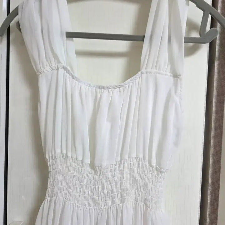 [BUNJANG] Chiffon Shirred Ruffle Camisole Dress Set / 쉬폰 셔링 캉캉 나시 원피스 , 이너원피스 세트