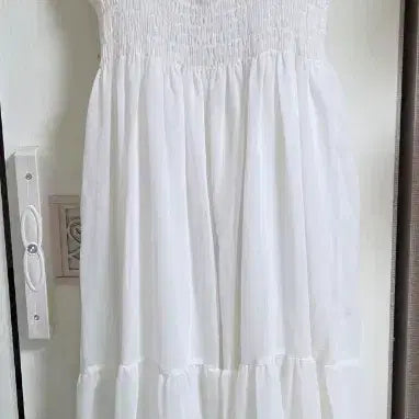 [BUNJANG] Chiffon Shirred Ruffle Camisole Dress Set / 쉬폰 셔링 캉캉 나시 원피스 , 이너원피스 세트