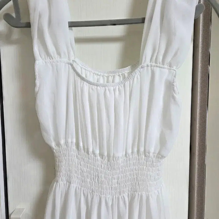 [BUNJANG] Chiffon Shirred Ruffle Camisole Dress Set / 쉬폰 셔링 캉캉 나시 원피스 , 이너원피스 세트